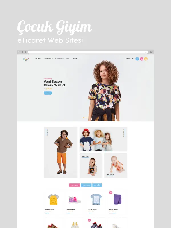 Çocuk Giyim eTicaret Web Sitesi