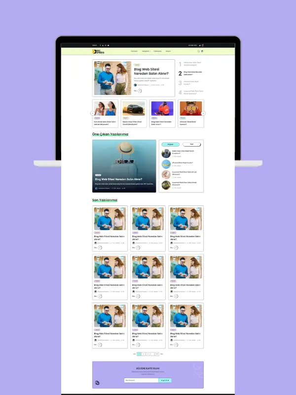 Modern Blog Web Sitesi